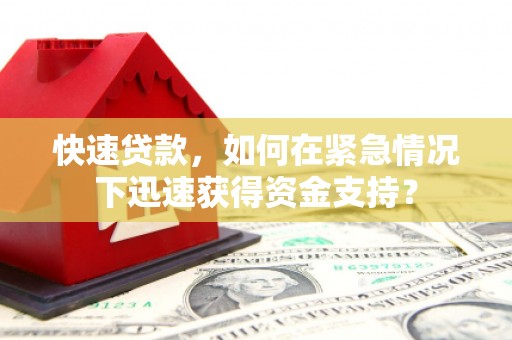林边快速贷款，如何在紧急情况下迅速获得资金支持？