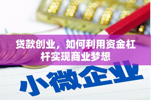 林边贷款创业，如何利用资金杠杆实现商业梦想