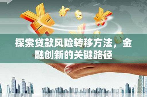 林边探索贷款风险转移方法，金融创新的关键路径