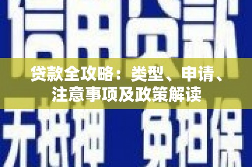 林边贷款全攻略：类型、申请、注意事项及政策解读